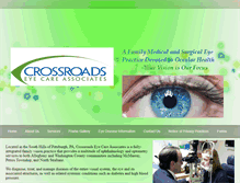 Tablet Screenshot of crossroadseyecare.com